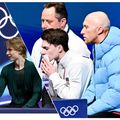 Benoit Richaud alături de Nika Egazde, apoi cu Maxim Naumov la JO 2026 Colaj foto: Imago/Getty Images