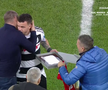 Dan Nistor (Universitatea Cluj) a jucat cel de-al 500-lea meci în Superligă. Înaintea partidei a primit tricouri și cadouri pentru a marca momentul istoric