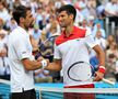 Jeremy Chardy, în stânga, după un meci cu Novak Djokovic // foto: Guliver/Getty Images