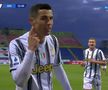 Cristiano Ronaldo, după golul 3 în Cagliari - Juventus // foto: captură Twitter