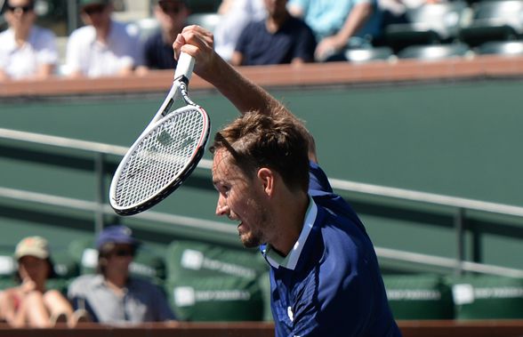 Medvedev a clacat sub presiune și e OUT de la Indian Wells » Novak Djokovic revine pe locul 1 mondial