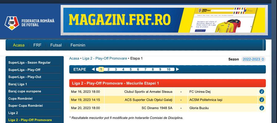 Dinamo - Gloria Buzău, programat inițial luni de la 18:00 Dinamo - Gloria Buzău, mutat după schimbarea programului din Liga 1 » Când se joacă duelul din play-off-ul Ligii 2