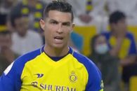 Ronaldo a cedat nervos în meciul de astăzi! Arbitrul a scos cartonașul imediat