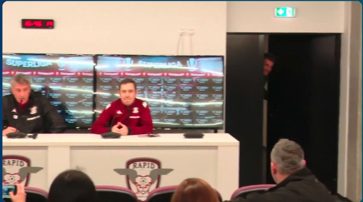 Conferință de presă Rapid: Cristiano Bergodi, Marian Aioani, Dan Șucu