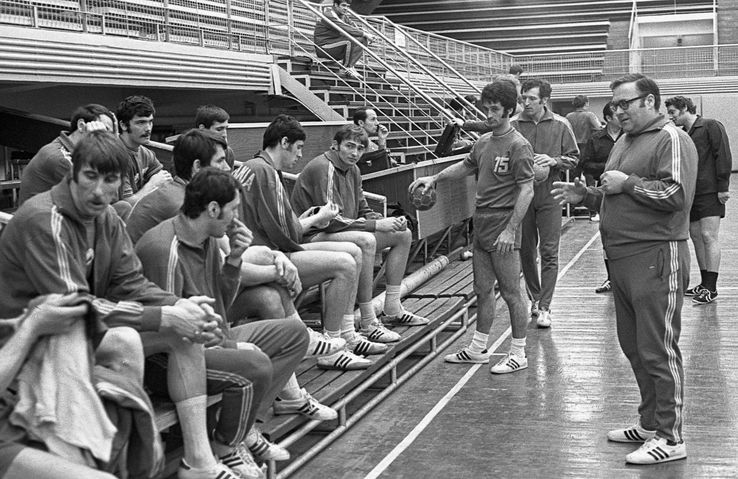 Antrenament - Campionatul Mondial masculin de handbal Germania 1974 Foto: Gazeta Sporturilor/GSP