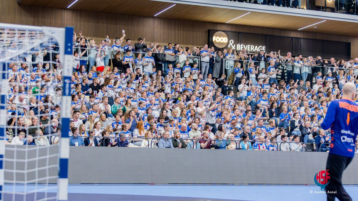 Imagini senzaționale din Insulele Feroe » Noua sală polivalentă, FULL la un rezultat mare din preliminariile Euro 2026 de handbal masculin