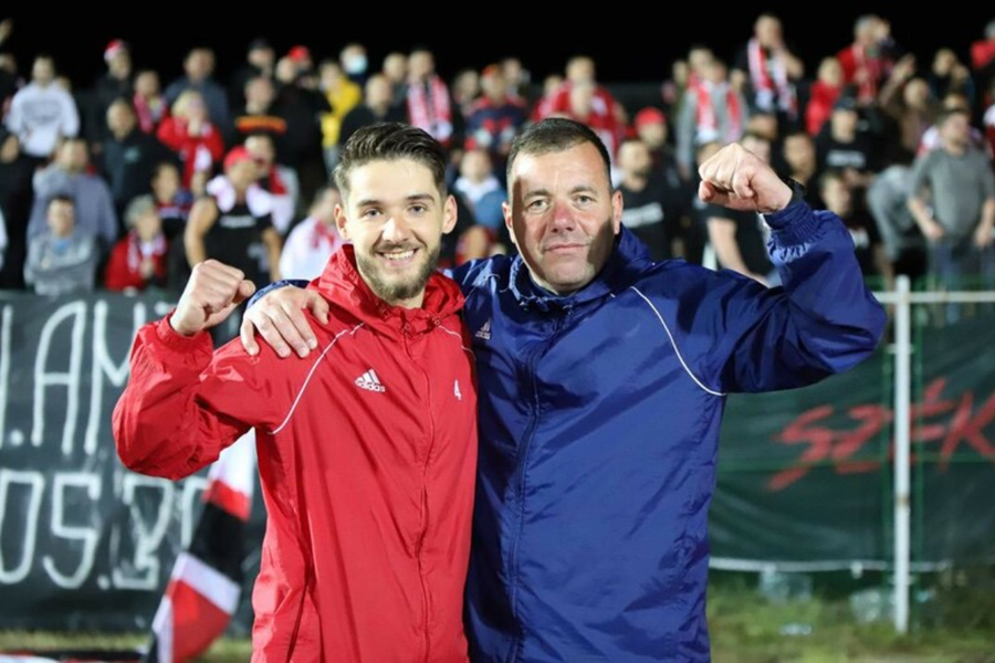 Roland Niczuly și Cornel Cernea (dreapta). Mutare de ultimă oră la Unirea Slobozia » Adrian Mihalcea a adus un fost portar de la FCSB