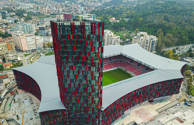 Stadion-octogon în centrul Capitalei, cu un turn de 112 metri! Imagini unice cu proiectul finalizat în 2019