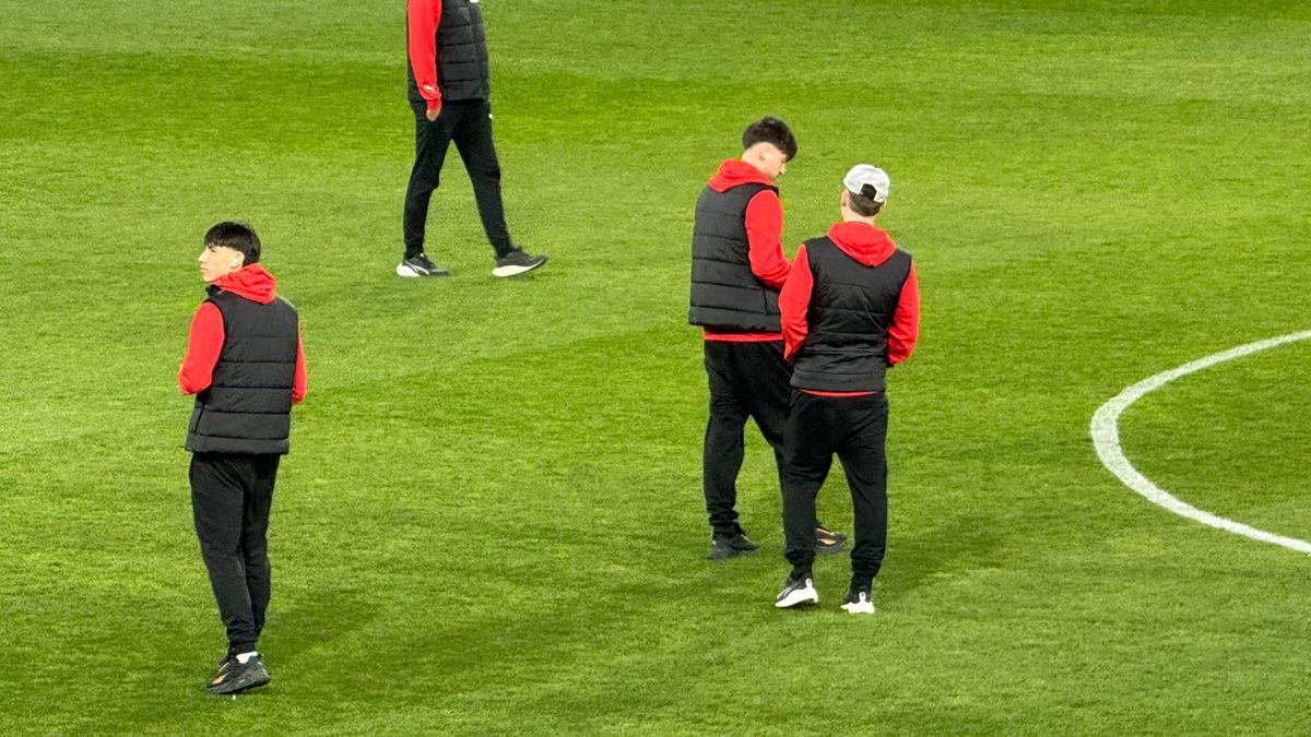 Rapid - Dinamo, imagini de la nivelul gazonului înaintea partidei