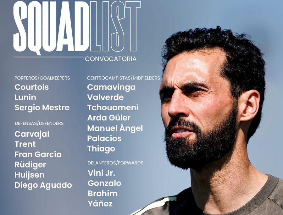 Real Madrid are ZECE absenți pentru meciul de astăzi! Lotul arată inedit