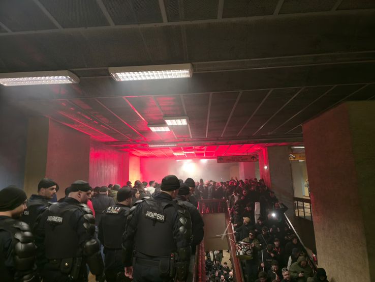 Rapid - Dinamo, corteo organizat de fanii „câinilor” înaintea ciocnirii din Giulești + imagini înaintea partidei // FOTO: GSP.ro