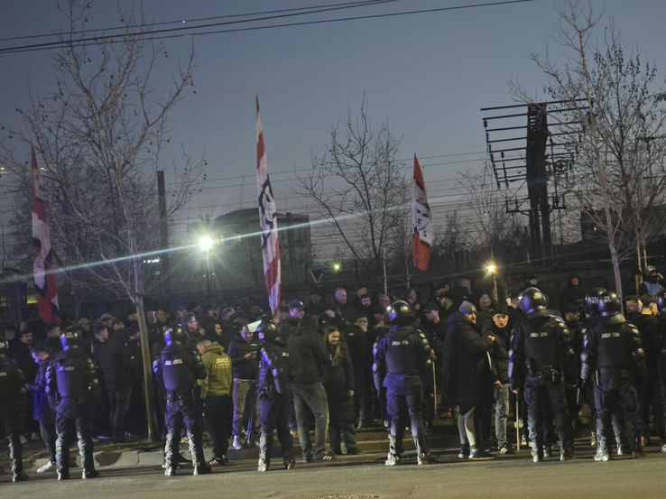 Rapid - Dinamo, corteo organizat de fanii „câinilor” înaintea ciocnirii din Giulești + imagini înaintea partidei // FOTO: GSP.ro