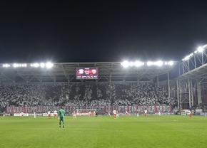 Scenografia din derby-ul Rapid - Dinamo » Mesajele afișate de galeriile rivale
