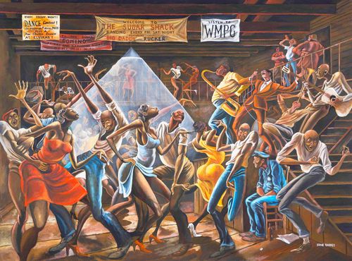 The Sugar Shack de Ernie Barnes.