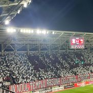 Scenografia pregătită de fanii Rapidului pentru meciul cu Dinamo