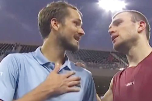 Momentul dialogului la fileu între Draper și Medvedev