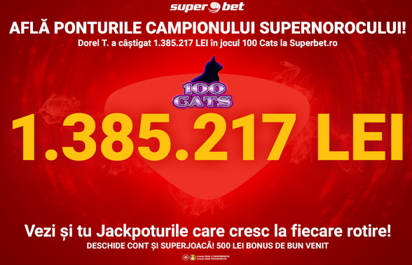 Superponturile românului care a câștigat 1.385.217 lei la superbet.ro!