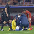 Coman a căzut secerat după doar 13 minute de joc cu Macedonia de Nord // FOTO: Cristi Preda