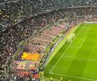 Fanii din peluza Barcelonei și-au părăsit locurile la pauza meciului cu Eintracht, returul sferturilor de finală din Europa League, la scorul de 0-0.