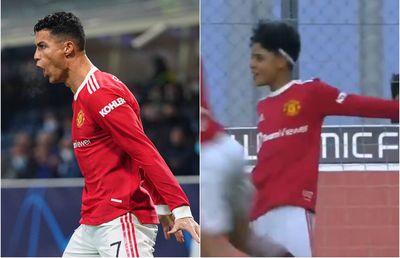 SIUUUUU! Fiul lui Cristiano Ronaldo a marcat pentru Manchester United și s-a bucurat exact ca tatăl său