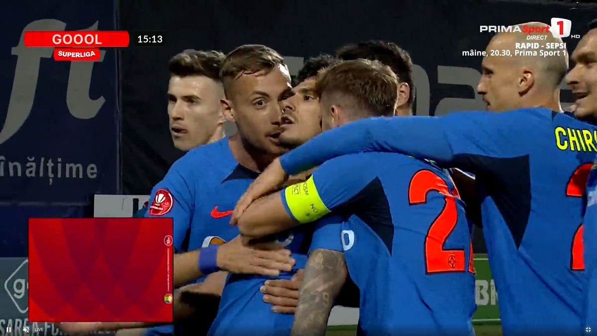 Florinel Coman, gol superb în CFR Cluj - FCSB