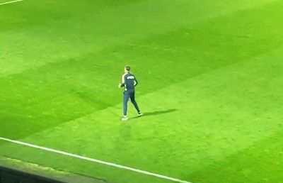 Imaginile cu Mihai Stoica dezlănțuit » Ce a făcut pe gazon, la finalul meciului din Gruia