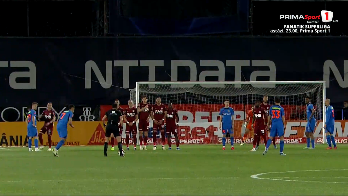 Florinel Coman, gol superb în CFR Cluj - FCSB