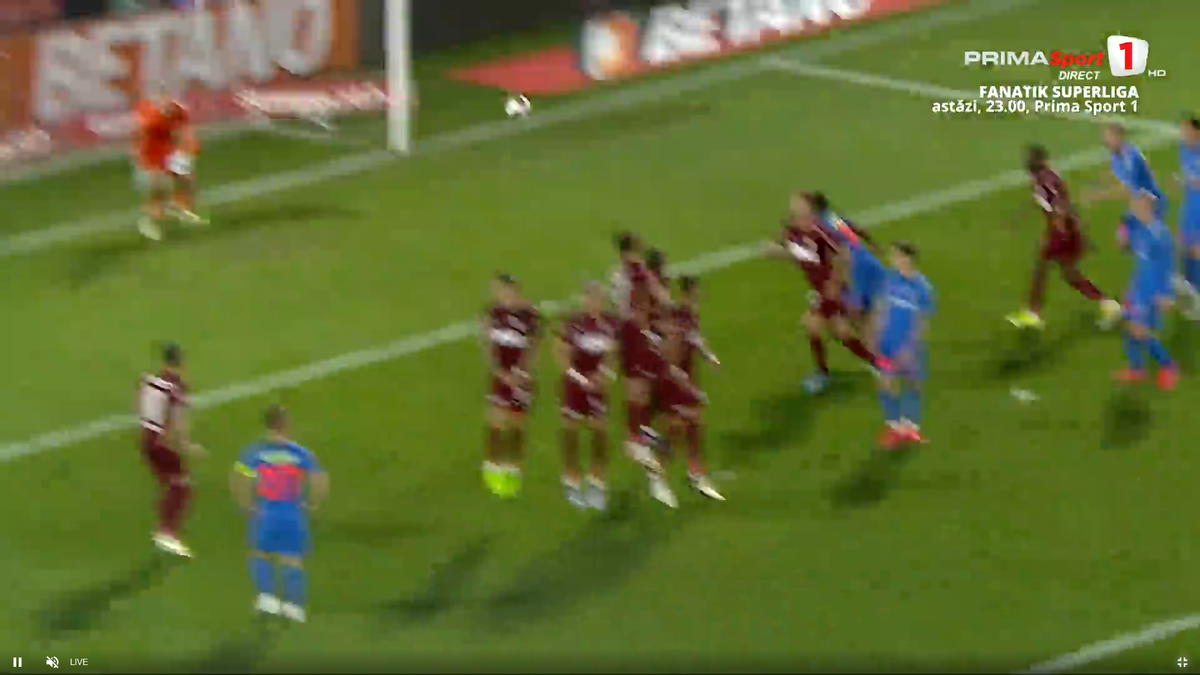 Gol fabulos marcat de Florinel Coman în CFR Cluj - FCSB » Are mai multe reușite din lovituri libere decât din penalty-uri!