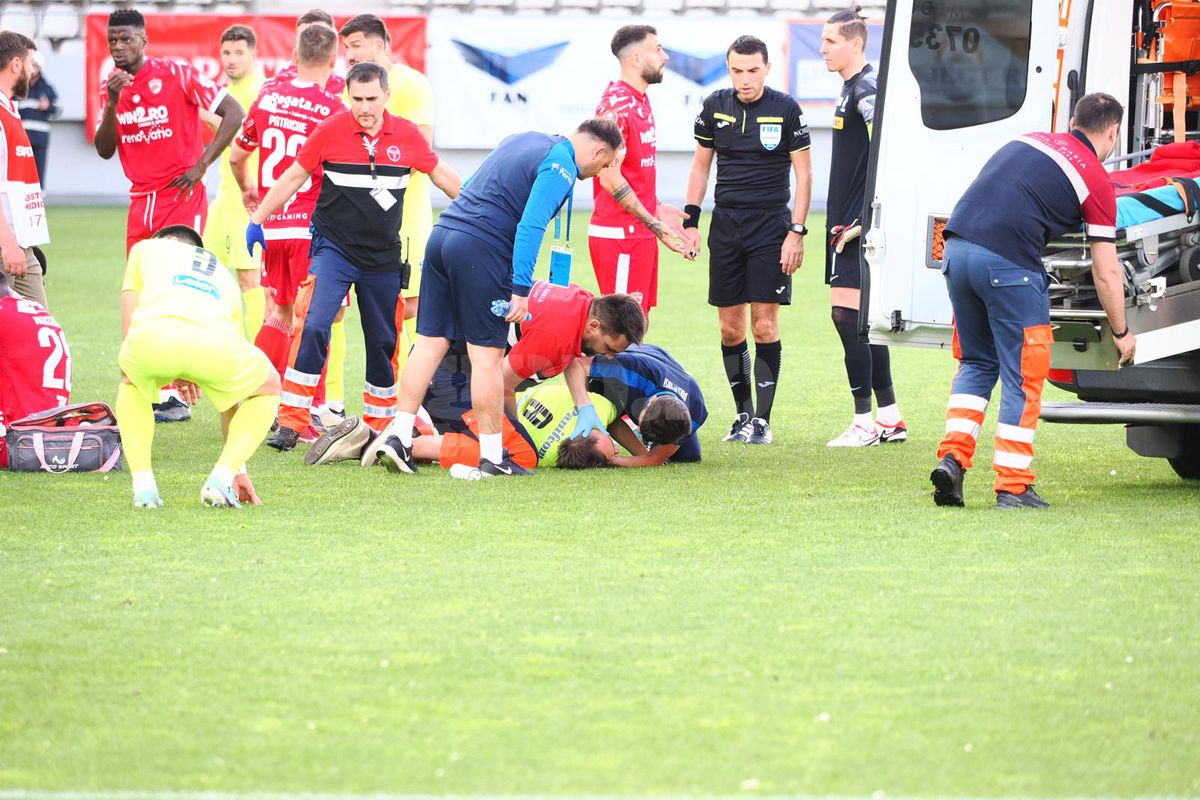 Luca Mihai, accidentat grav în Dinamo - Poli Iași
