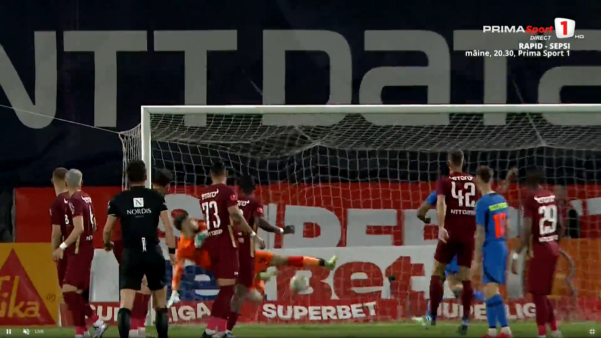 Florinel Coman, gol superb în CFR Cluj - FCSB