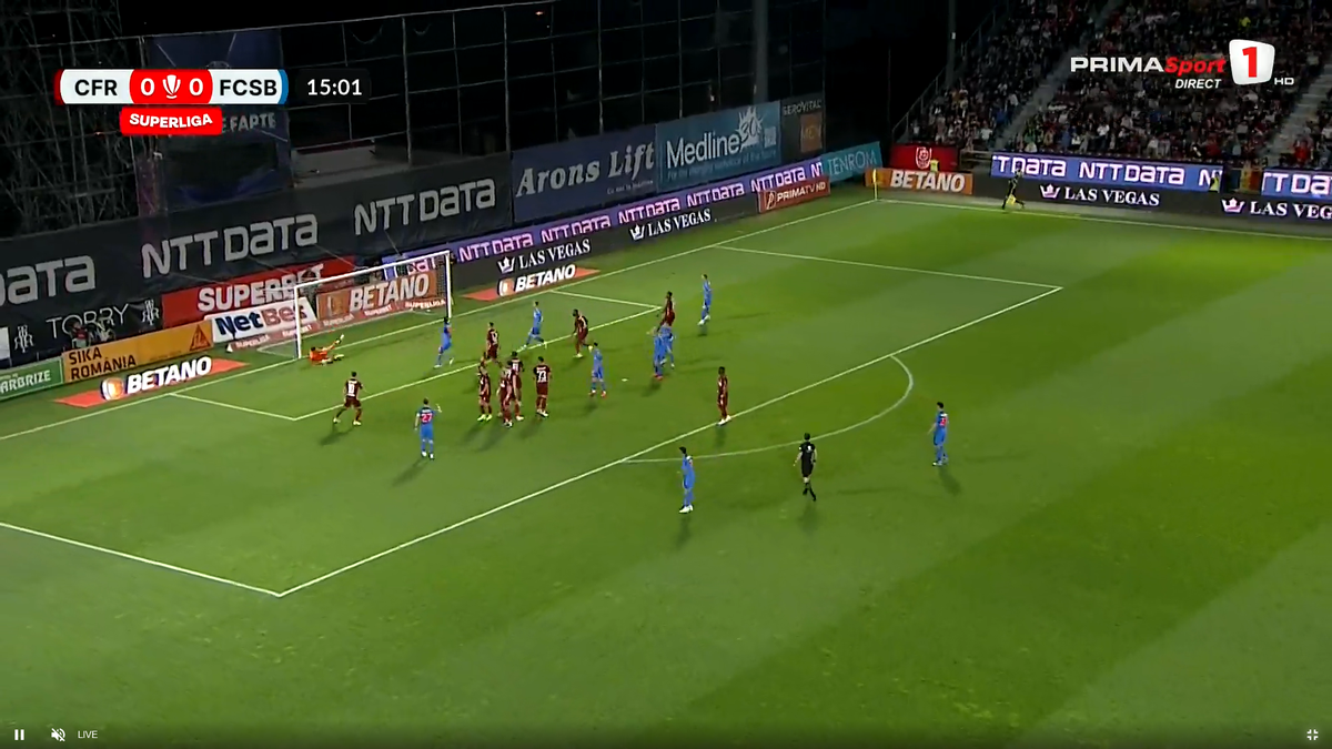 Florinel Coman, gol superb în CFR Cluj - FCSB