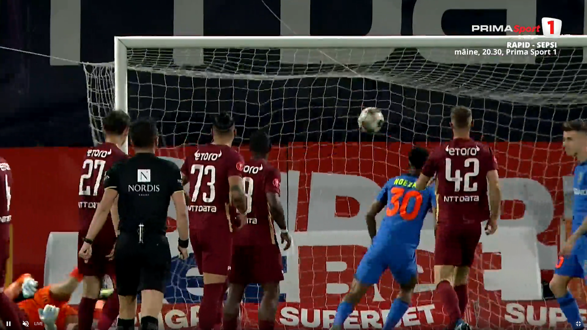 Gol fabulos marcat de Florinel Coman în CFR Cluj - FCSB » Are mai multe reușite din lovituri libere decât din penalty-uri!
