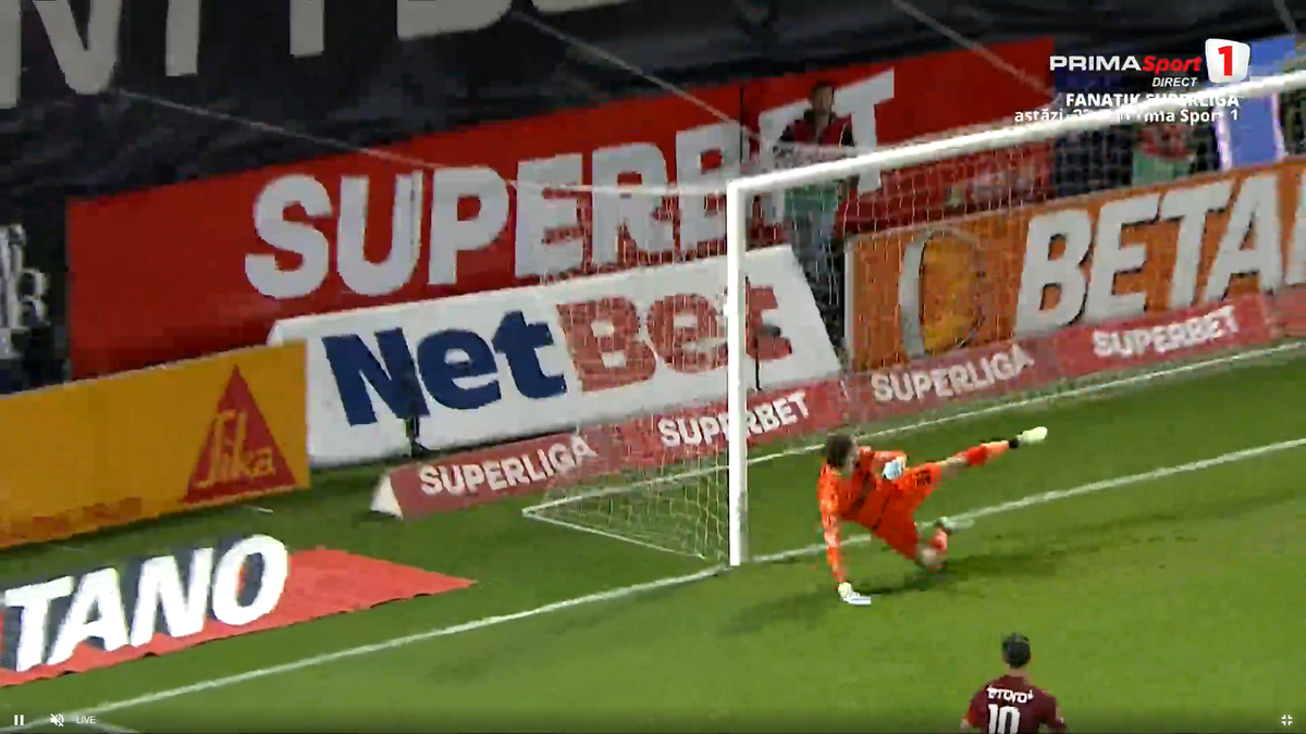 Florinel Coman, gol superb în CFR Cluj - FCSB