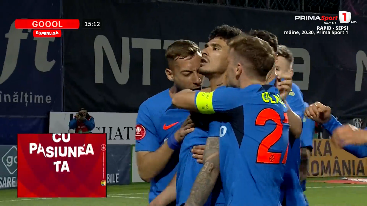 Florinel Coman, gol superb în CFR Cluj - FCSB