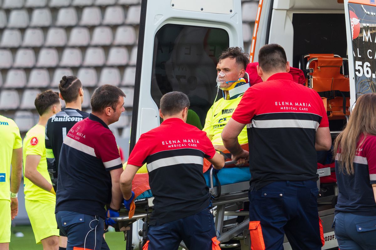 Noi informații despre starea lui Luca Mihai » Fotbalistul de la Poli Iași e stabil și nu are nevoie de operație
