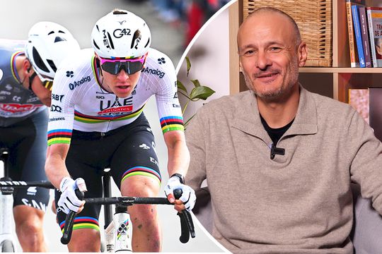 Tadej Pogacar vs Mathieu van der Poel / Alex Ciocan, fotomontaj: Andrei Crăițoiu / GSP