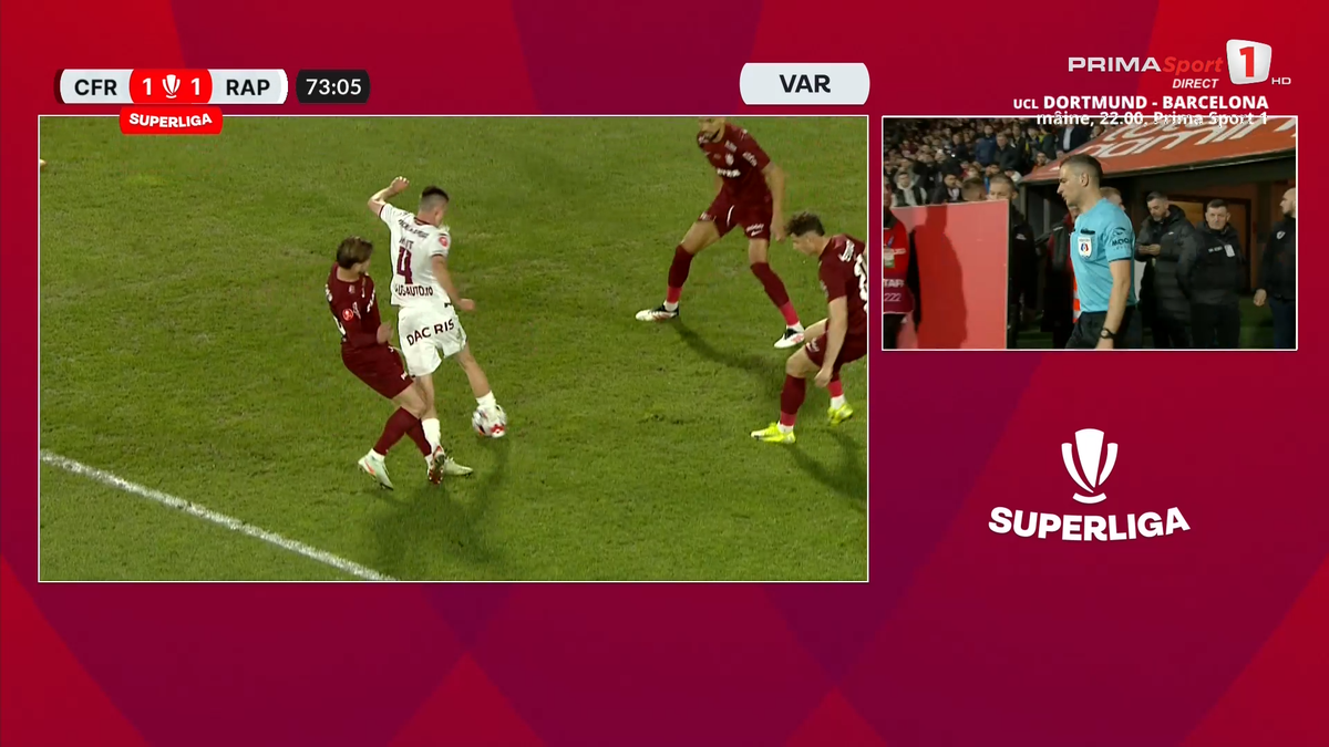 Fază halucinantă în CFR Cluj - Rapid