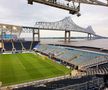 Stadionul Subaru Park, Statele Unite - situat lângă râul Delaware, cu vedere la Podul Commoder Barry