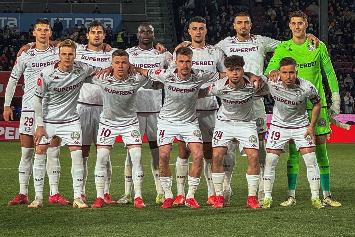 CFR Cluj - Rapid București, derby „feroviar” în play-off-ul Superligii. Cadre surprinse înainte de meci - 14 aprilie 2025