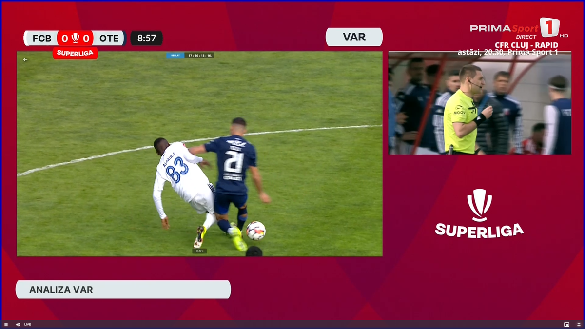 Aldair, eliminat în FC Botoșani - Oțelul