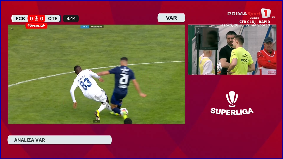 Aldair, eliminat în FC Botoșani - Oțelul