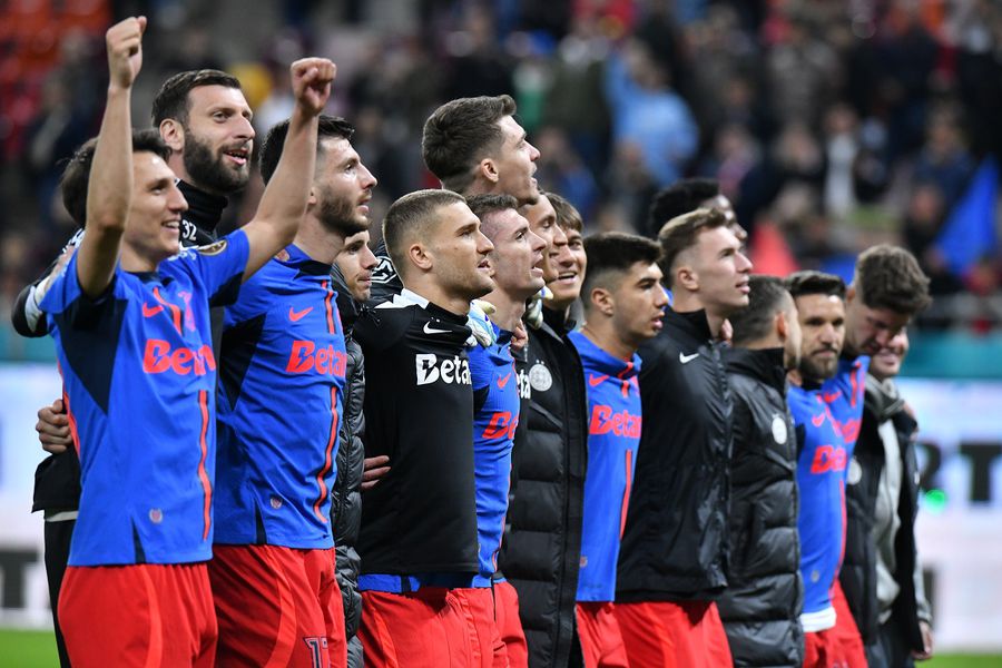 FCSB continuă să se mențină pe primul loc, deși randamentul echipei a scăzut mult în play-off. Foto: Cristi Preda, GSP 5 capitole-cheie la care FCSB e deja campioană » Și-a surclasat rivalele din Superliga