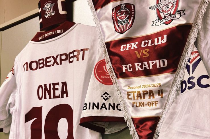 Imagini din vestiar, înainte de CFR Cluj - Rapid / Sursă foto: Facebook@ Rapid București
