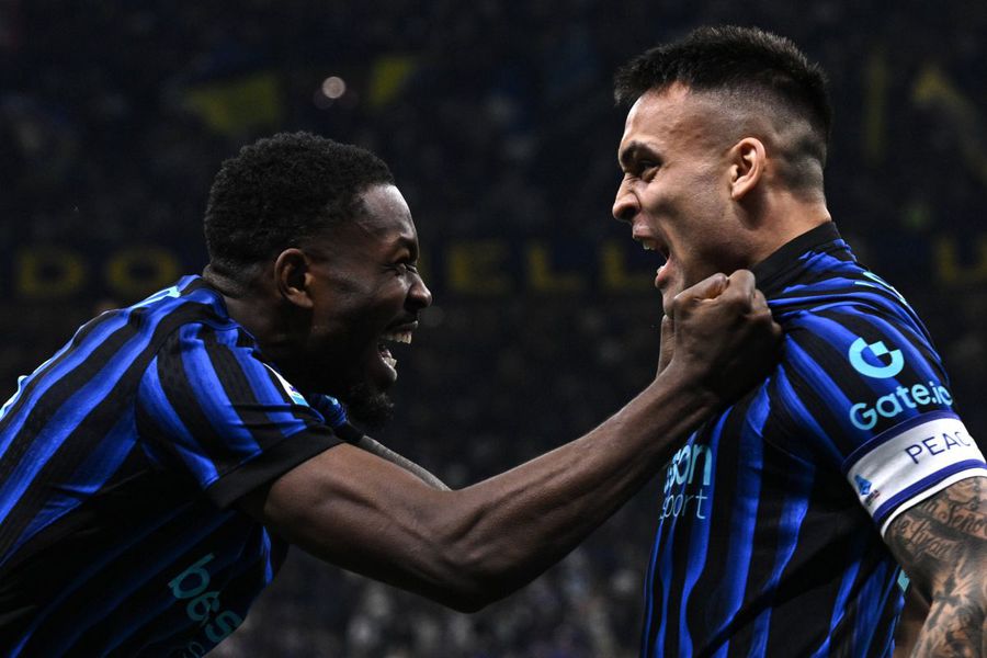 Lautaro Martinez și Marcus Thuram sunt cei mai buni marcatori ai lui Chivu în acest campionat (26 de goluri împreună) / Foto: Imago Cristi Chivu îi poate depăși pe Conte și Simone Inzaghi » Mai are șase meciuri pentru a doborî recordul clubului!
