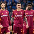 Gianluca Mancini (în mijloc, între colegii din apărare Mario Hermoso și Evan Ndicka) este pe lista de transferuri a lui Inter / Foto: Imago