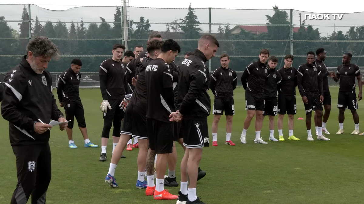 Emoție pură » Imagini de la antrenamentul lui Răzvan Lucescu: cum l-au primit fotbaliștii lui PAOK