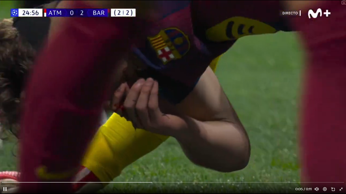 Accidentare Fermin Lopez // foto: capturi X și Imago