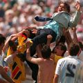 Momentul de apogeu al naționalei României, bucuria după victoria cu Argentina, 3-2, din 1994, care ne ducea în sferturile de finală // sursă foto: Guliver/gettyimages