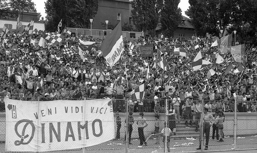 Atmosfera pe stadionul Dinamo