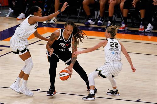 Brittney Griner într-un meci al lui Phoenix Mercury Foto Imago